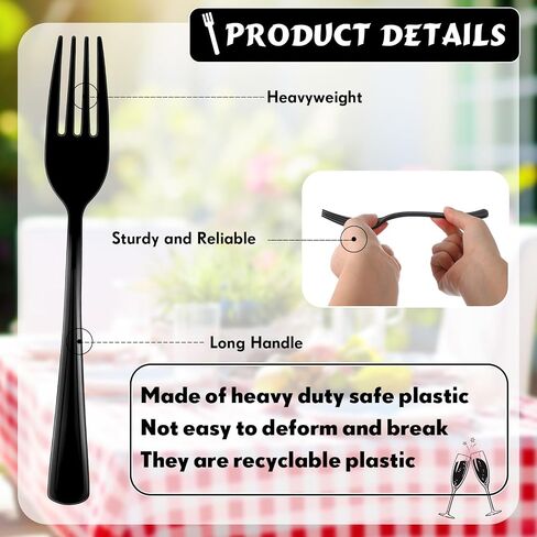 Minatee 50 Pcs Plastic Forks Disposable Cutlery Heavy Duty Dinnerware Plastic Silverware Flatware for Parties Supplies Dessert Picnics Holiday House(Pink) in Saudi Arabia