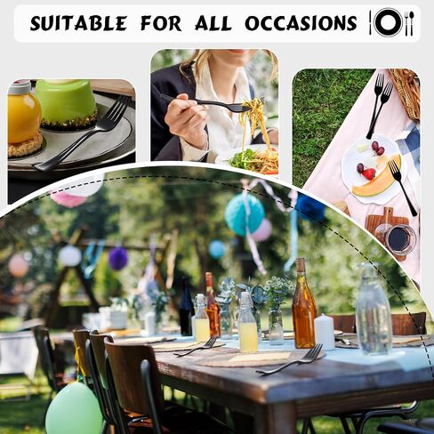 Minatee 50 Pcs Plastic Forks Disposable Cutlery Heavy Duty Dinnerware Plastic Silverware Flatware for Parties Supplies Dessert Picnics Holiday House(Pink) in Saudi Arabia