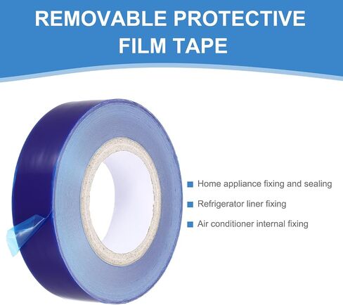 PATIKIL Removable Protective Film Tape, 2 Inch x 656 ft PE Surface Protective Scratch Film Tape Roll for Furniture Electrical Appliances Plastic Hardware High Stickiness Clear in Saudi Arabia