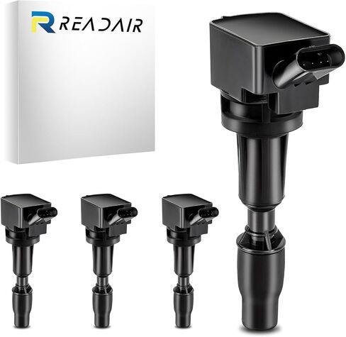 Coil Coil Coil Iridium Sparks مجموعة من 4pcs UF764 93175 متوافق مع 2015 2016 2017 2018 2018 Hyundai Sonata Santa Fe Tucson Genesis Kia Optima Sorento Sportage Stinger 2.0L 2.4L in Kuwait