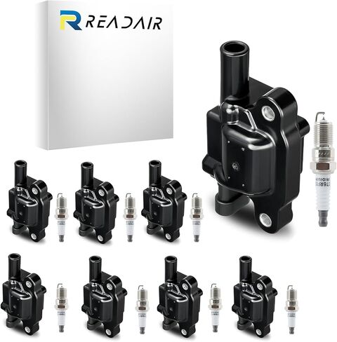 Coil Coil Coil Iridium Sparks مجموعة من 4pcs UF764 93175 متوافق مع 2015 2016 2017 2018 2018 Hyundai Sonata Santa Fe Tucson Genesis Kia Optima Sorento Sportage Stinger 2.0L 2.4L in Kuwait