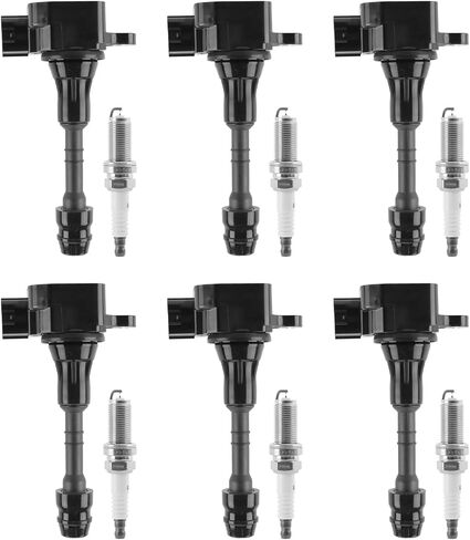Coil Coil Coil Iridium Sparks مجموعة من 4pcs UF764 93175 متوافق مع 2015 2016 2017 2018 2018 Hyundai Sonata Santa Fe Tucson Genesis Kia Optima Sorento Sportage Stinger 2.0L 2.4L in Kuwait