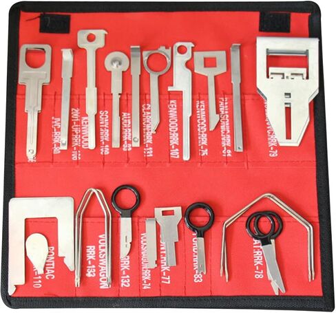 Radio Removal Tool key Set for Ford, Volkswagen, Audi, and Mercedes, Car CD DVD Host Key Disassembly Tool 4PCS in Kuwait