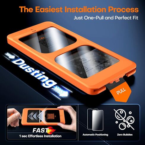 LϟK [3 Pack] for Samsung Galaxy S24 FE Screen Protector Tempered Glass + Dusting-Install Frame [Mil-Grade Drop Proof ] Touch Sensitive 0 Bubbles HD Film for S24 FE in Saudi Arabia