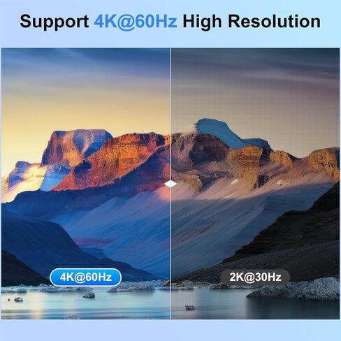 4K HDMI KVM Switch 1 شاشة 2 أجهزة الكمبيوتر 4K@60Hz ، مفاتيح USB KVM لشاشة مشاركة كمبيوتر 3 منافذ USB لفأرة لوحة المفاتيح ، وضع الدعم الموسع والمرآة مع وحدة تحكم سطح المكتب 2 in Saudi Arabia