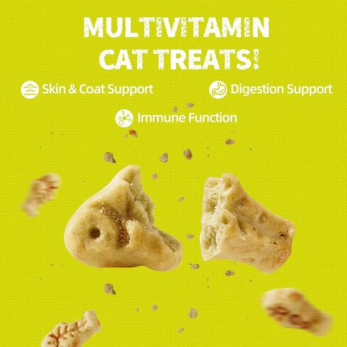 13.4 أوقية Lysine Cat يعامل نكهة السلمون الطبيعية بسكويتات القطط الصحيحة بسكويت الوجبات الخفيفة ليسين لرعاية الأسنان للقطط والقطط in Kuwait