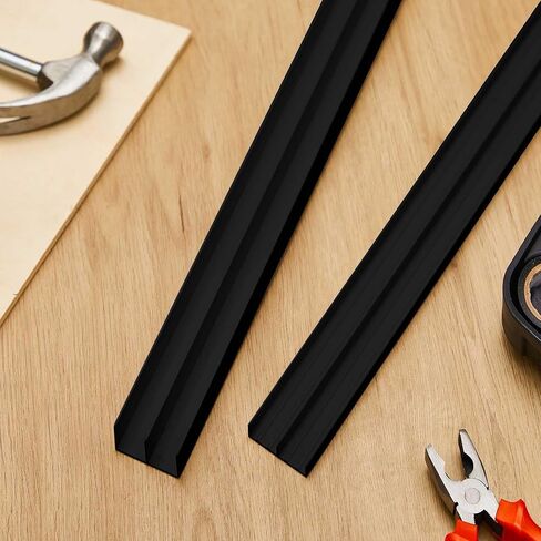 2 Sets 4 ft Long Plastic Sliding Cabinet Door Track Hardware Set for 1/2" Thick Panels Glass Window Cabinet Door Track for Sliding Closet Doors, Easy Quick Installation in Kuwait