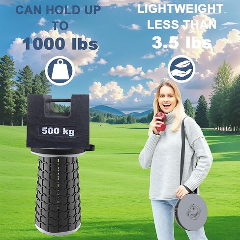 2025 Upgraded XXL Collapsible Stool with Cushion 20.4", 200Kg Max Weight, Wider & Taller Pop Up Seat, Heavy Duty Portable Retractable Folding Stool or Travel Foot Rest, Gift for Camping & Outdoors in Kuwait