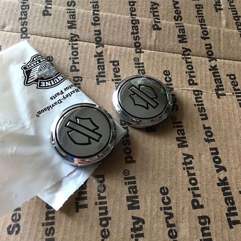 الشارة الشارة ميدالية Backrest Fender Logo متوافق مع Harley Davidson Cvo Road Glide Willie G Skull Wind Shield 1 Inch Metal 2 PCS 14100228 in Kuwait