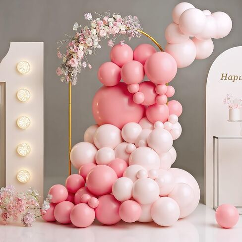 UDEAR 7.2FT & 6.0FT Metal Arch Stand Set with White Covers, Arc Design Fitted Backdrops for Weddings, Parties, Baby Showers, Includes 2 Arch Stands & Fabric Covers in Saudi Arabia