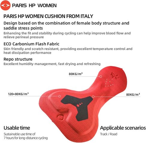 YKYWBIKE Cycling Bibs Women - Italian Elastic Interface Padded Bib Shorts Road Bicycle Breathable Tights Riding for 7 Hours in Kuwait