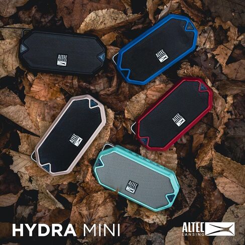 Altec Lansing - مكبر صوت Bluetooth Wiramini اللاسلكي ، بطارية IP67 مقاومة للماء USB C مع 6 ساعات من اللعب ، مضغوط ، مقاوم للصدمات ، مقاوم للثلوج ، كل شيء دليل (أسود) in Saudi Arabia