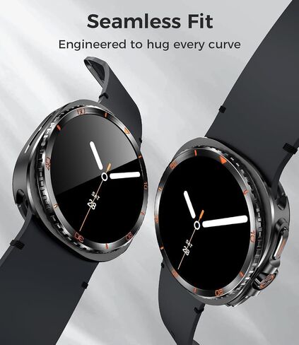 Goton Metal Case with Screen Protector for Galaxy Watch Ultra/Ultra 2 (2025) 47mm – 360° Full-Body Rugged Stainless Steel Bumper + Back Cover, Designed for Samsung Galaxy Watch 7/8 Ultra in Saudi Arabia