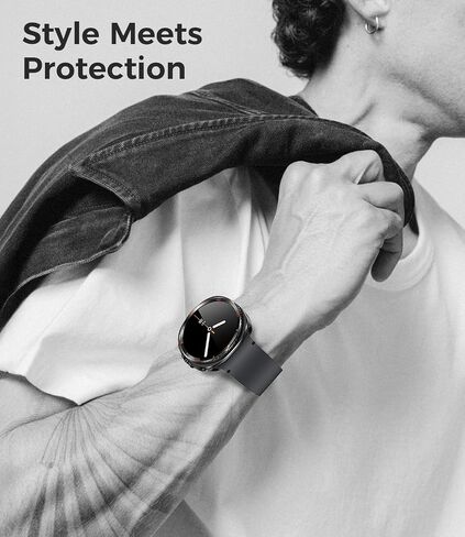 Goton Metal Case with Screen Protector for Galaxy Watch Ultra/Ultra 2 (2025) 47mm – 360° Full-Body Rugged Stainless Steel Bumper + Back Cover, Designed for Samsung Galaxy Watch 7/8 Ultra in Saudi Arabia