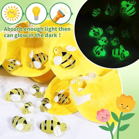 70PCS Bumble Bee Decor, Mini Resin Bees for Crafts, Resin Honey Bees for Decorations and Bee Decorations for Party in Saudi Arabia