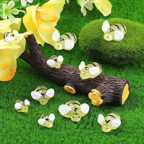 70PCS Bumble Bee Decor, Mini Resin Bees for Crafts, Resin Honey Bees for Decorations and Bee Decorations for Party in Saudi Arabia