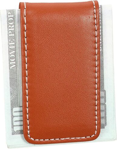 Black Magnetic Money Clip Minimalist Design Cash Wallet Slim Leather Business Money Holder for Card Men Wallet in Kuwait