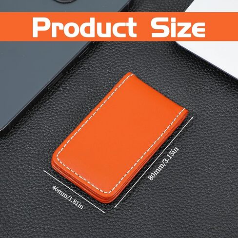 Black Magnetic Money Clip Minimalist Design Cash Wallet Slim Leather Business Money Holder for Card Men Wallet in Kuwait