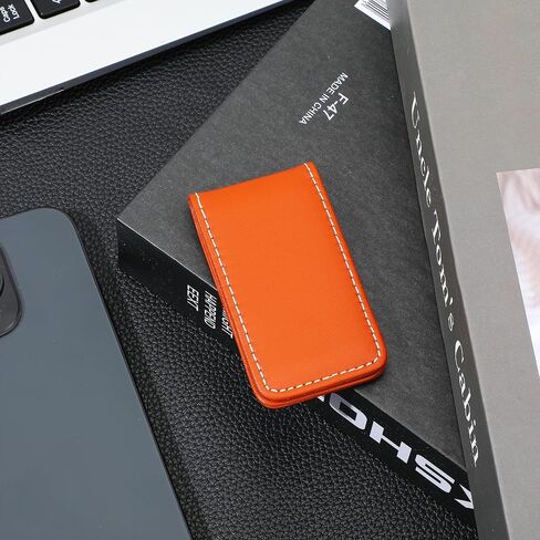 Black Magnetic Money Clip Minimalist Design Cash Wallet Slim Leather Business Money Holder for Card Men Wallet in Kuwait
