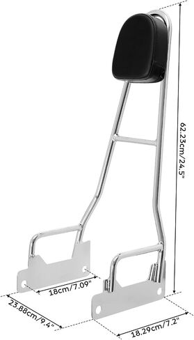 TCMT TALL SISSY BAR BACKREST BACKET FIT FOR HARLEY Sportster XL883 1200 2004-2022 48 XL1200X 13-14 XL1200XS18-19 IRON 1200 XL1200NS 18-21 42 XL1200V 12-16 1200 N1200N 09-12 in Saudi Arabia