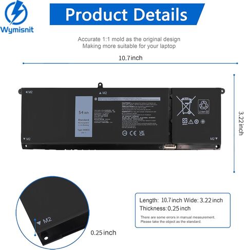 97WH 6GTPY Battery for Dell XPS 15 9560 9570 9550 7590 P56F P56F001 P56F002 Precision 5510 5520 5530 5540 M5520 M5510 Replacement,Vostro 7500 7590,GPM03 5XJ28 05XJ28 M2X4 5D91C 451-BBYB-TM 1P6KD 4GVGH in Kuwait