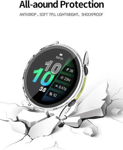 2 حزمة لـ Garmin Forerunner 970 Smart Watch Case ، غلاف واقٍ من Garmin Film Film ، غلاف حالة Garmin 970-Black in Saudi Arabia