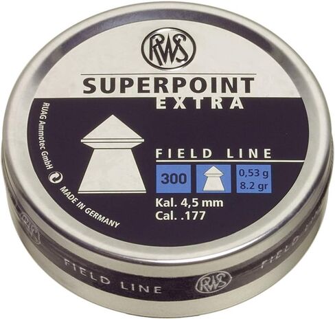 حبيبات مسدس خط حقل إضافي من Umarex RWS Superpoint، 22 عيار، 14.5 حبة، 200 قطعة in Saudi Arabia