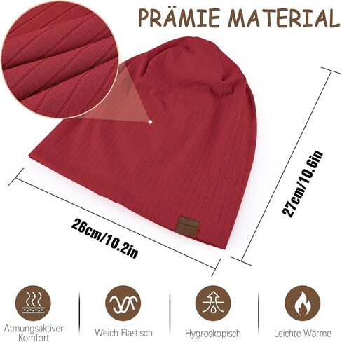 Slouchy Beanie for Men Women Soft Lightweight Running Beanie Hat Chemo Cap Skull Cap in Saudi Arabia