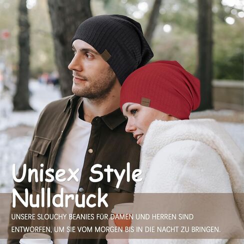 Slouchy Beanie for Men Women Soft Lightweight Running Beanie Hat Chemo Cap Skull Cap in Saudi Arabia