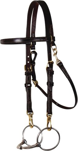 Victor Supreme Bob Hart Training Bridle for Horses | Efficient Tack Change | Double Stitched Browband and Cheeks | Ample Adjustment | Easy Adjust Throatlatch Bridle Leather in Saudi Arabia