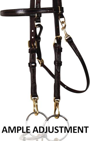 Victor Supreme Bob Hart Training Bridle for Horses | Efficient Tack Change | Double Stitched Browband and Cheeks | Ample Adjustment | Easy Adjust Throatlatch Bridle Leather in Saudi Arabia
