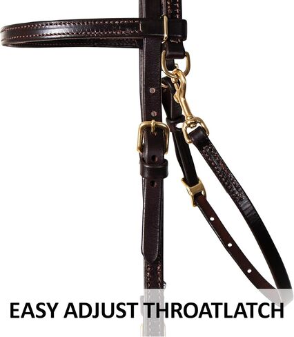 Victor Supreme Bob Hart Training Bridle for Horses | Efficient Tack Change | Double Stitched Browband and Cheeks | Ample Adjustment | Easy Adjust Throatlatch Bridle Leather in Saudi Arabia