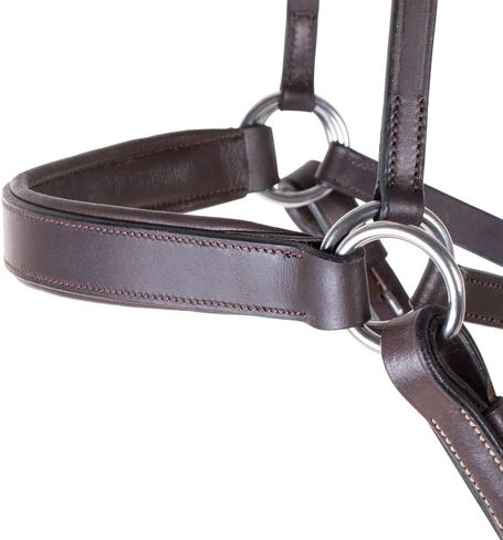 Schneiders Pinnacle Padded Bitless Bridle | Ideal for Sensitive Horses, Direct Rein & Nose Pressure, Premium European Leather, Stainless Steel Hardware | in Saudi Arabia