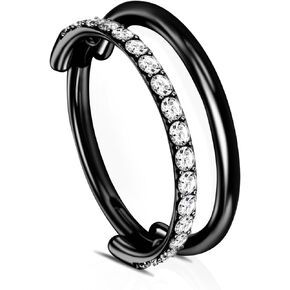 G23 Titanium Double/Triple Conch Piercing Jewelry: 16G Nose Hoop Rings 8mm/10mm/12mm Hypoallergenic Cartialge Earrings in Kuwait