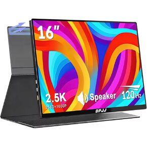 Portable Monitor 15.6-inch 1080P USB-C HDMI Ultra Slim Travel Monitor with Kickstand for Laptop, PC, Mac Phone, PS, Xbox, Swich Gaming Monitor IPS Slim Zero Bezel in Saudi Arabia