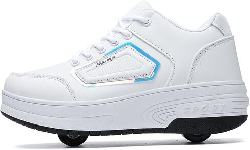 Kids Roller Skate Shoes with Detachable Wheels Roller Sneakers for Boys Girls Deformation Wheeled Shoes ﻿ in Saudi Arabia