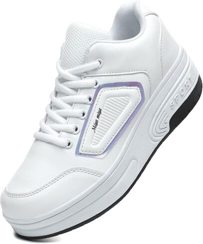 Kids Roller Skate Shoes with Detachable Wheels Roller Sneakers for Boys Girls Deformation Wheeled Shoes ﻿ in Saudi Arabia