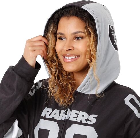 FOCO NFL Unisex-Adult NFL Team Logo Gameday Ready Lounge Onesie One Piece Pajamas in Saudi Arabia