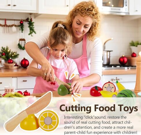 تلعب Herity Wooden Food للأطفال الصغار ، وقطعت ألعاب الخضروات التظاهر بملحقات المطبخ للعب الخشب ، والهدايا التعليمية لمدة 18 شهرًا للبنين in Kuwait