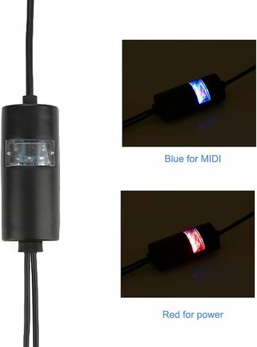 UM 19 MIDI Interface Cable Musical Instrument Connector Music Editing Cable Electronic Piano Piano Synthesizer Connection to Computer Recording and Arranging Exclusive Use in Saudi Arabia
