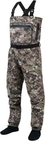 Bassdash Men's Lightweight Breatable Wader Black Camo StockingFoot for Fly Fishing Hunting FW11 in Saudi Arabia