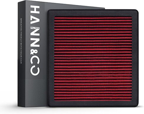 Hann & Co قابلة للغسل وقابلة لإعادة الاستخدام مرشح الهواء المقصورة عالي التدفق ， أكثر من 15 عامًا من عمر الخدمة-مناسبة لـ Honda Civic ， CR-V ， fit ， Odyssey ， HR-V ； Acura استبدال CF11182 ， CP182 ， VF2033 ， VF2086 （HCC1022-OX） ， in Kuwait