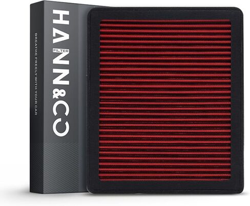 Hann & Co قابلة للغسل وقابلة لإعادة الاستخدام مرشح الهواء المقصورة عالي التدفق ， أكثر من 15 عامًا من عمر الخدمة-مناسبة لـ Honda Civic ， CR-V ， fit ， Odyssey ， HR-V ； Acura استبدال CF11182 ， CP182 ， VF2033 ， VF2086 （HCC1022-OX） ， in Kuwait