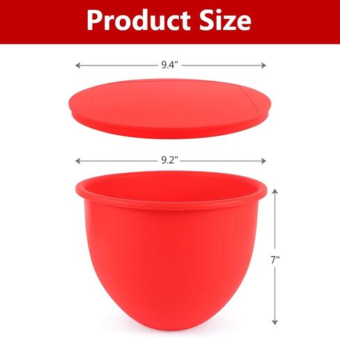 Silicone Covers for Kitchenaid Ice Cream Bowl, Silicone Lid Compatible with Kitchenaid Tilt-Head Stand Mixer 4.5-5 Quart Stainless Steel Bowls, Dishwasher Freezer Safe in Saudi Arabia