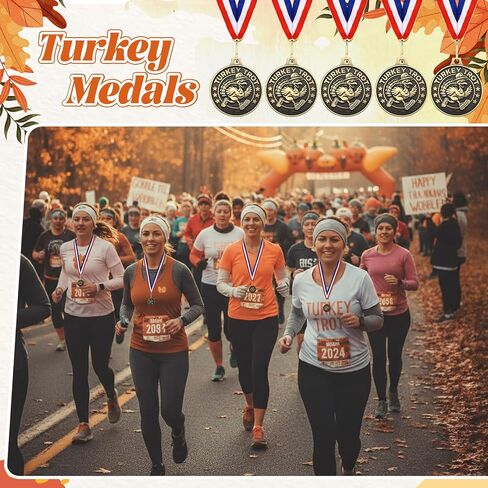 ميداليات Kigeli Turkey Trot ميداليات عيد الشكر تركيا مقاس 2 بوصة، جوائز تركيا الذهبية للجوائز مع شريط كبير لوعاء الهرولة لعيد الشكر، وفعاليات العطلات المجتمعية، وجوائز اليوم الرياضي in Saudi Arabia