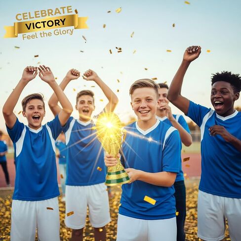 WC Trophy Replica, Premium Resin Trophy, Soccer Trophy for Kids, Birthday Gift Ideas for Soccer Fans, Memorable Collectible, Home & Desk Decorations in Saudi Arabia