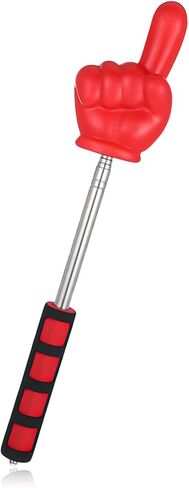 Big Teacher Pointer Finger,Pointer Stick for Classroom with Soft Grip Handle,Teaching and Presentations, Teacher Supplies Interactive Learning,Retractable Pointer Extendable to 32 Inches (Yellow) in Saudi Arabia