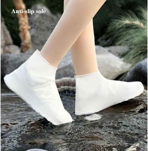Shoe Covers for Men & Women, Waterproof Silicone, Universal Non-Slip Reusable Shoe Protectors for Indoor/Outdoor Use in Saudi Arabia