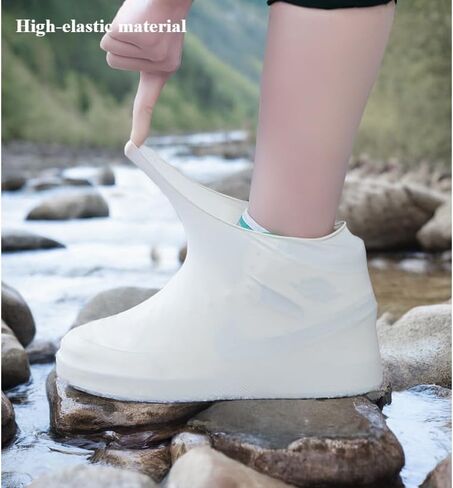 Shoe Covers for Men & Women, Waterproof Silicone, Universal Non-Slip Reusable Shoe Protectors for Indoor/Outdoor Use in Saudi Arabia