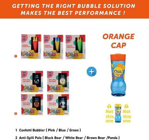Uncle Bubble Blower for Kids and Toddlers, Mini Bubble Blower Makes Thousands of Bubbles Ease, Plastic Reduction Version in Saudi Arabia